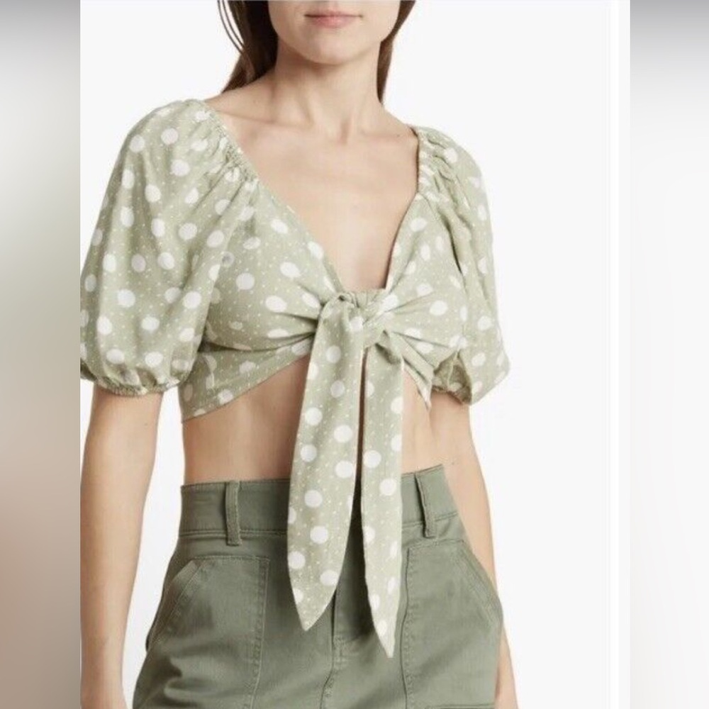 BNWT Vero Moda Jesmilo Cropped Top in Mint